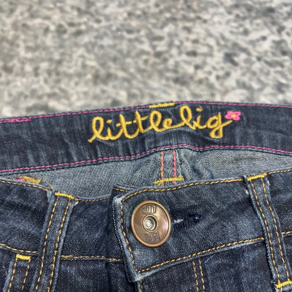 L7B by Little Big Jeans Womens 29x32 Blue Low Rise Flare Bootcut Vintage Y2K - Picture 6 of 16